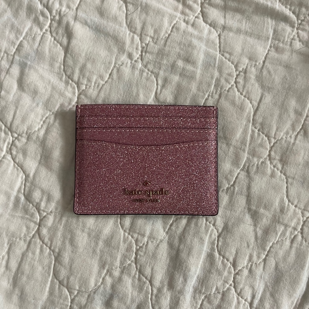 Kate Spade Lola Glitter Small Slim Card Holder